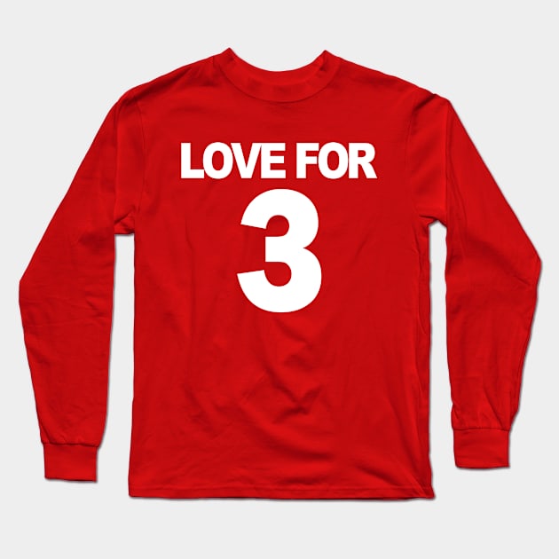 LOVE FOR 3 Long Sleeve T-Shirt by Etopix